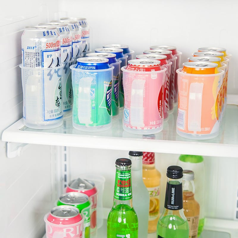 🔥Aufbewahrungsbox für Küchenkühlschrank, transparente gekühlte Bier- und Coladosen, Space Can Organizer Aufbewahrungsbox-1