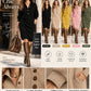 🔥 HALF PRICE & Buy 2 FREE SHIPPING! 👗 Women's Ribbed Knit Sweater Dress with Lapel Collar ✨ Soft & Cozy — Ideal for Daily Wear, Office & Parties 🛍️