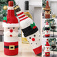 Christmas Decorative Santa Wine Bottle Cover-1