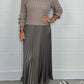 💕Limited Time 55% Off💕Women's Long Sleeve Jumper & Pleated Bottom Dress