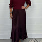💕Limited Time 55% Off💕Women's Long Sleeve Jumper & Pleated Bottom Dress