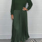 💕Limited Time 55% Off💕Women's Long Sleeve Jumper & Pleated Bottom Dress