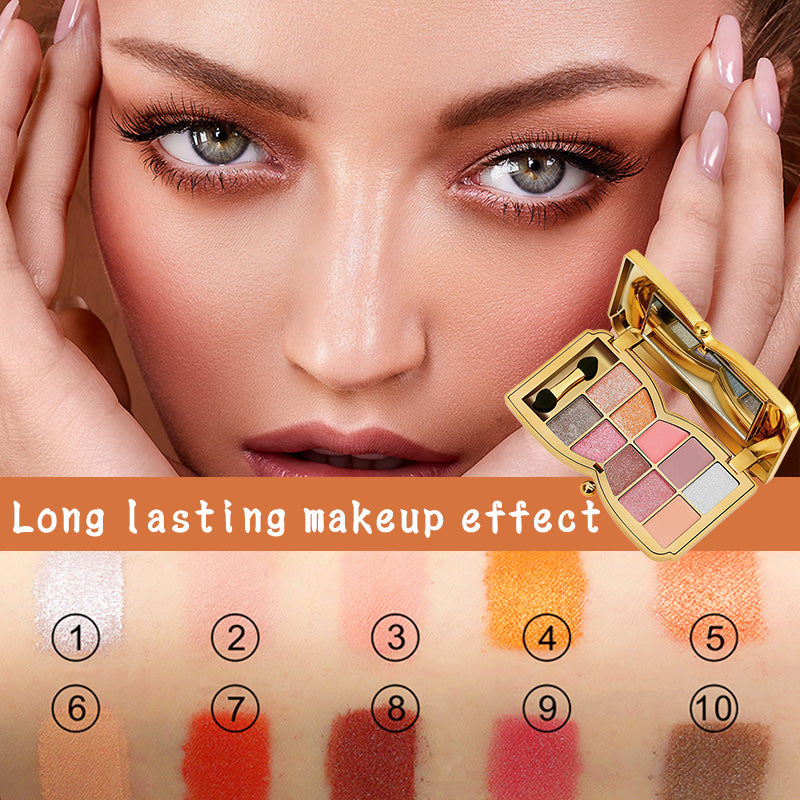 10 Colors Glitter Eye Shadow Palette-6