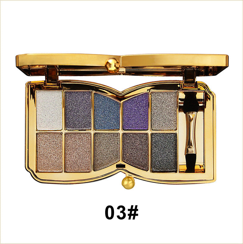 10 Colors Glitter Eye Shadow Palette-10