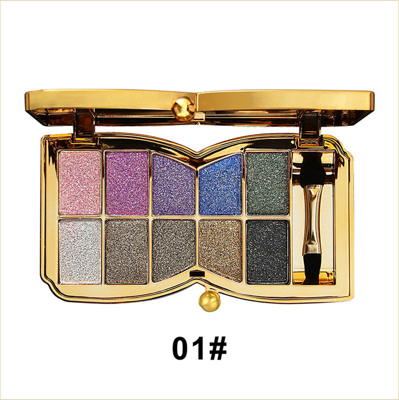 10 Colors Glitter Eye Shadow Palette-9