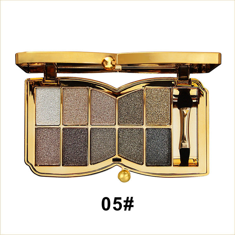 10 Colors Glitter Eye Shadow Palette-11