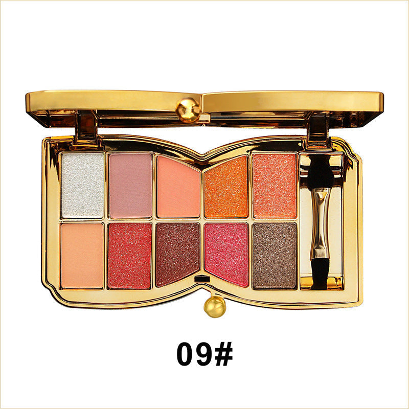 10 Colors Glitter Eye Shadow Palette-14
