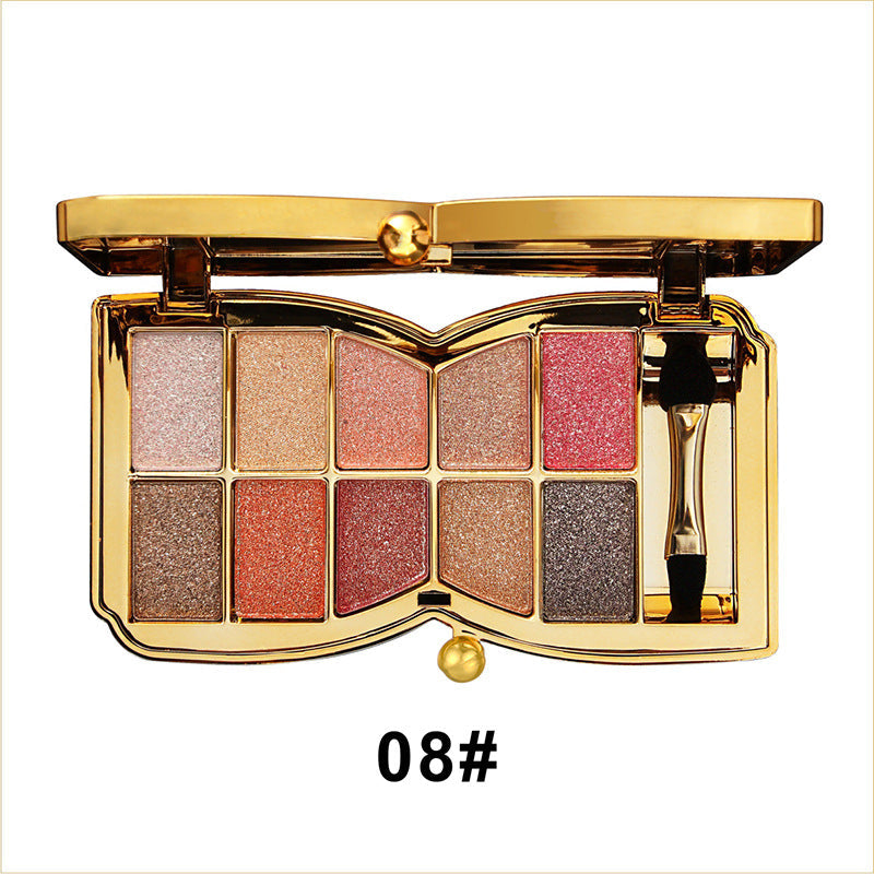 10 Colors Glitter Eye Shadow Palette-13
