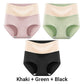 (3pcs) Women's High Waisted 3A Grade Paclitaxel Antibacterial Panties-23