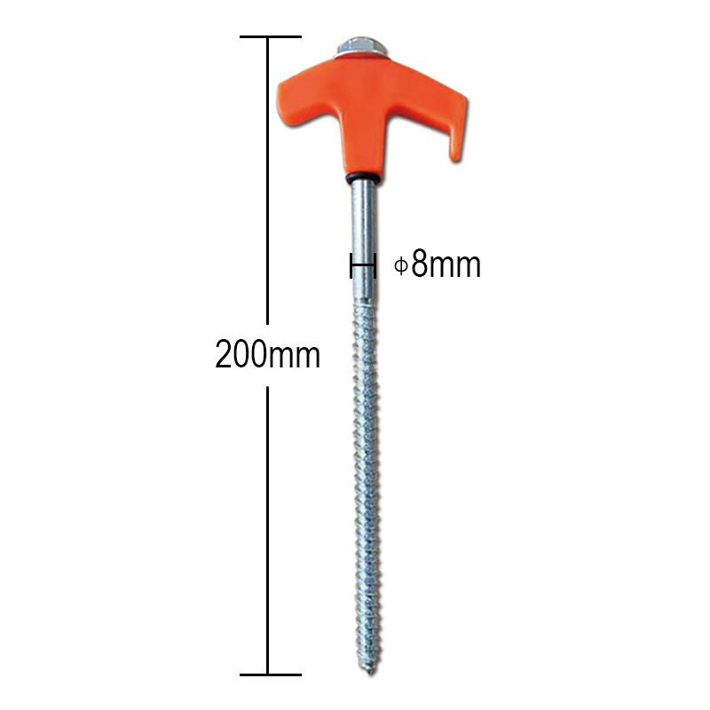 8" Screw in Tent Stakes - Ground Anchors Screw in-9