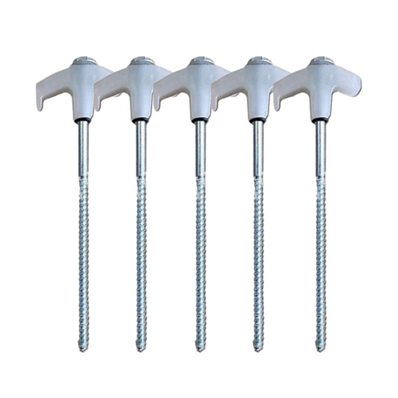 8" Screw in Tent Stakes - Ground Anchors Screw in-11