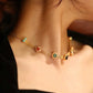 Rainbow Zirconia Necklace-3