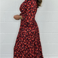 🔥2025 HOT SALE✨️Women Printed Sexy Deep V-neck Dress