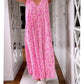 ⭐Summer Sale 50% OFF⭐Long V-neck Dress with Short-sleeves