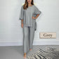 💕New Year Hot Sale 49% OFF💞Women's Long Sleeve High Waisted Wide Leg Pants Suit