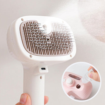 🔥A Must-Have For Pet Families 🐾Rechargeable Cat Steam Brush with Self Cleaning