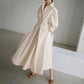 💥2025 Hot Sale💕Women's Plain Cotton Lapel Shirt Wrap Dress