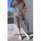 💖New Year Promotion 49%OFF✨Hooded Cardigan, Vest, leggings ,Three-piece Set