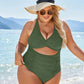 🔥HOT SALE 49% OFF🔥Womens Push-up Tummy Control Bathing Suits V-neck Cutout Swimsuits