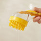🔥🐶Pet Bath Brush with Long Handle & Shampoo Dispenser🌿