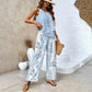 🔥FREE SHIPPING🌺Women's Trendy Print 2 Piece Outfits Sleeveless Top & Pants