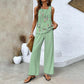 🔥FREE SHIPPING🌺Women's Trendy Print 2 Piece Outfits Sleeveless Top & Pants