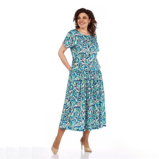 🌷Mother's Day Promotion 50% Discount🎉Summer Patterned Chiffon Dress
