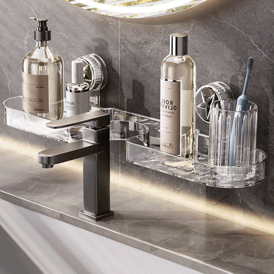 Multi-purpose Organiser with Suction Cups for Wall Mounting without Drilling
