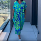 🏖️Summer Hot Sale 59% OFF🌼Women's Printed V - Neck Casual Elegant Dress