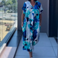 🏖️Summer Hot Sale 59% OFF🌼Women's Printed V - Neck Casual Elegant Dress