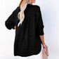 💥 LAST DAY — HALF PRICE! 💖 Women's Gauze Button Neck Long Sleeve Blouse – Soft Pure Cotton, Oversized Comfort 🎽 V-Neck, Textured, Side Slits ✨ Effortless Style for Coffee Runs, WFH & Country Walks 🌿