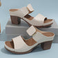 Women's Stylish Open-Toe Chunky Heel Sandals