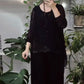 Fashionable Women’s 2-Piece Sequin Blouse & Wide Leg Pants Set