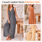 🌞Limited - Time 57% Off!👗Summer - Ready Women's V - Neck Sleeveless Wide - Leg Jumpsuit🌴