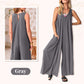 🌞Limited - Time 57% Off!👗Summer - Ready Women's V - Neck Sleeveless Wide - Leg Jumpsuit🌴