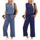 ✨This Week's Special Sale 50% OFF🎉Women's Sleeveless Top & Wide-Leg Pants 2-Piece Set