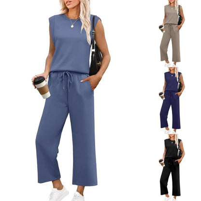 ✨This Week's Special Sale 50% OFF🎉Women's Sleeveless Top & Wide-Leg Pants 2-Piece Set