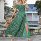 👗Summer Sale 50% OFF🌹Women's Elegant Floral Off-Shoulder Dress