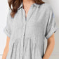 🎉This Week's Special Sales 50% Off✨Striped Lapel Button Down Shirt Dress | With Functional Pockets