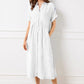 🎉This Week's Special Sales 50% Off✨Striped Lapel Button Down Shirt Dress | With Functional Pockets