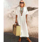 🩷Summer Hot Sale 50%OFF🩷Women's Casual Loose Cotton Linen Embroidered Split Dress