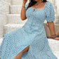 💃Summer Hot Sale 50% OFF💗Plus Size Split Floral Print Boho Maxi Dress