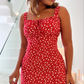 💥Last Day 50% OFF! ✈️Floral Print Spaghetti Strap Mini Dress