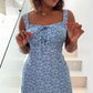 💥Last Day 50% OFF! ✈️Floral Print Spaghetti Strap Mini Dress