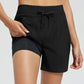 🌞Summer Hot Sale 50% OFF🩳Women's 5" Swim Board Shorts High Waisted Quick Dry Swimsuit Swimming Bottoms