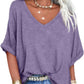 Women's Casual Loose V-Neck Top | Relaxed & Chic Style
