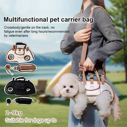 🐶Hot Sale🎒2-in-1 Portable Breathable Pet Carrier – Sling + Backpack | Anywhere, Anytime!