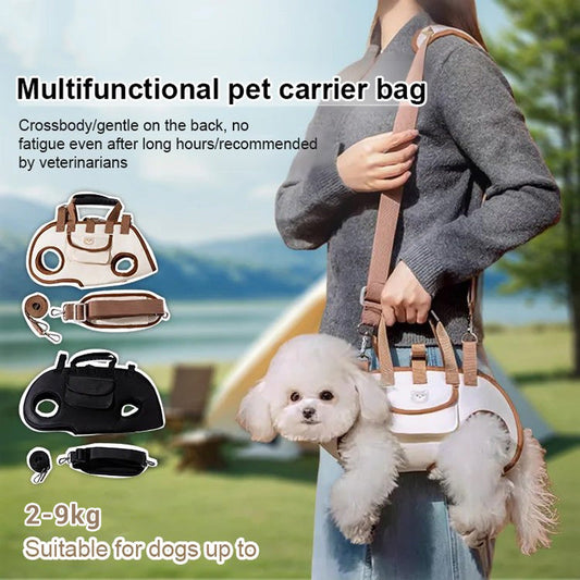 🐶Hot Sale🎒2-in-1 Portable Breathable Pet Carrier – Sling + Backpack | Anywhere, Anytime!