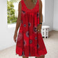 🌞2025 Summer New Arrivals🌸Women Summer O-Neck Sleeveless Print Dress
