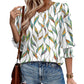 🌞Summer Hot Sale 50% OFF Women Dressy Casual 3/4 Length Sleeve Blouses with Smocked Cuffs